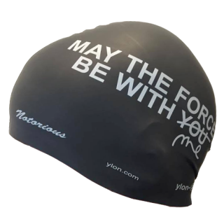 silicone swim cap ylon-a May the Force Be with Me