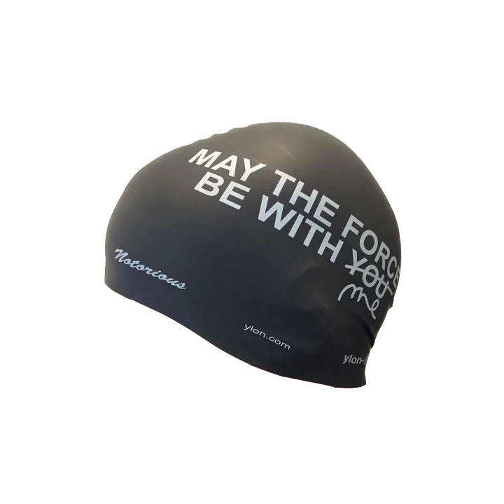 bonnet de piscine en silicone ylon-a May the Force Be with Me