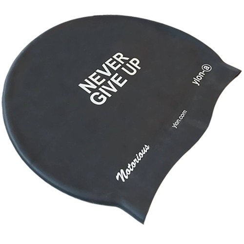 silicone swim cap ylon-a Never Give Up