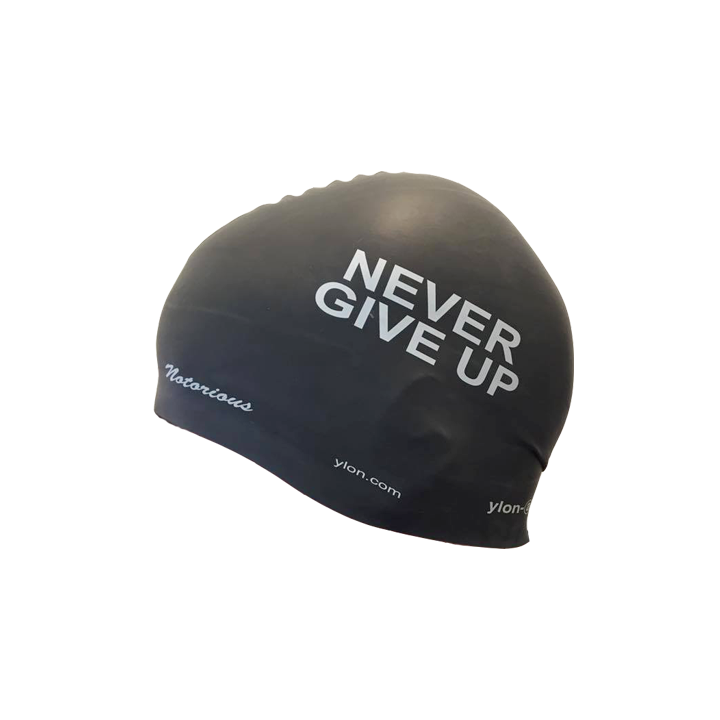 bonnet de piscine en silicone ylon-a Never Give Up