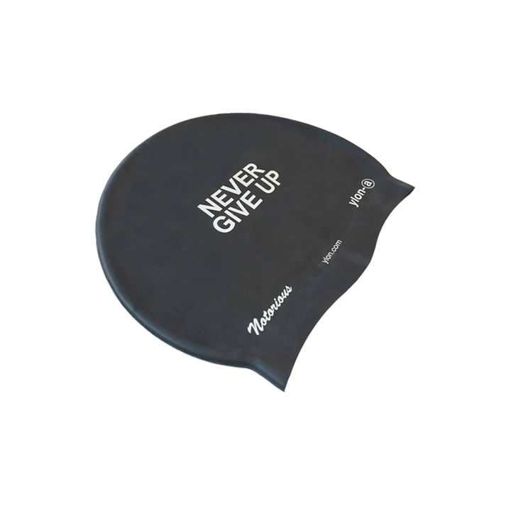 bonnet de piscine en silicone ylon-a Never Give Up
