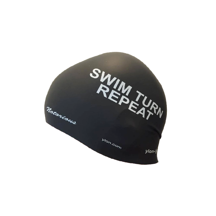 bonnet de piscine en silicone ylon-a Swim Turn Repeat