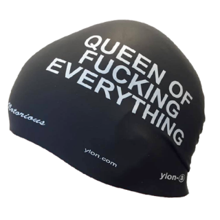 bonnet de piscine en silicone ylon-a Queen of Fucking Everything