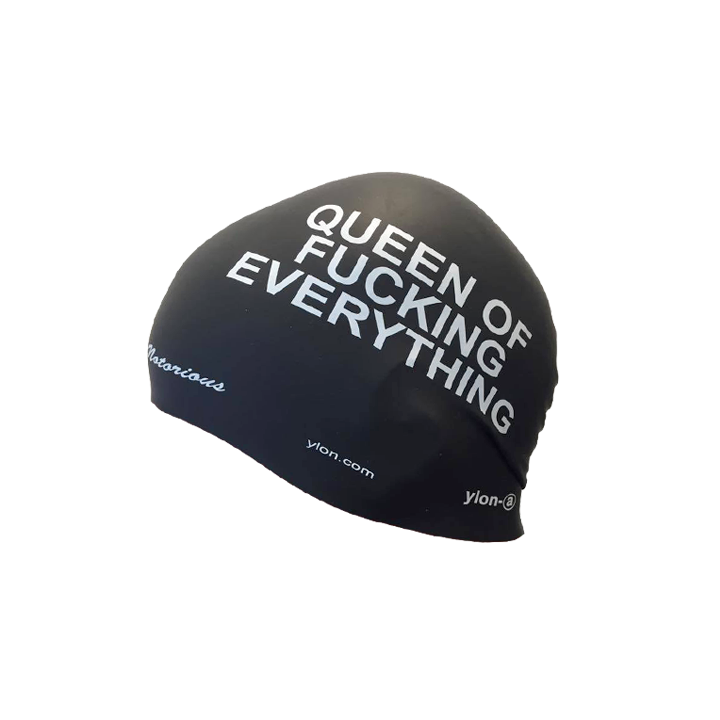 silicone swim cap ylon-a Queen of Fucking Everything