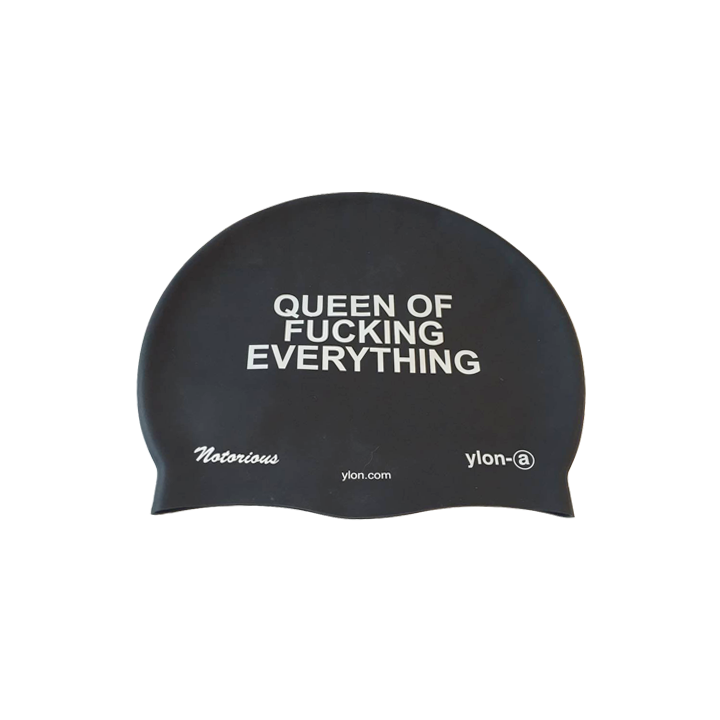 silicone swim cap ylon-a Queen of Fucking Everything